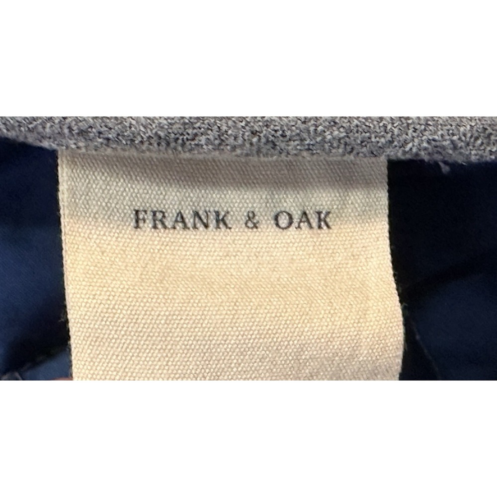 Frank and Oak Jacket Size XL Gray Diamond Quilted Coat Snaps - Picture 8 of 9